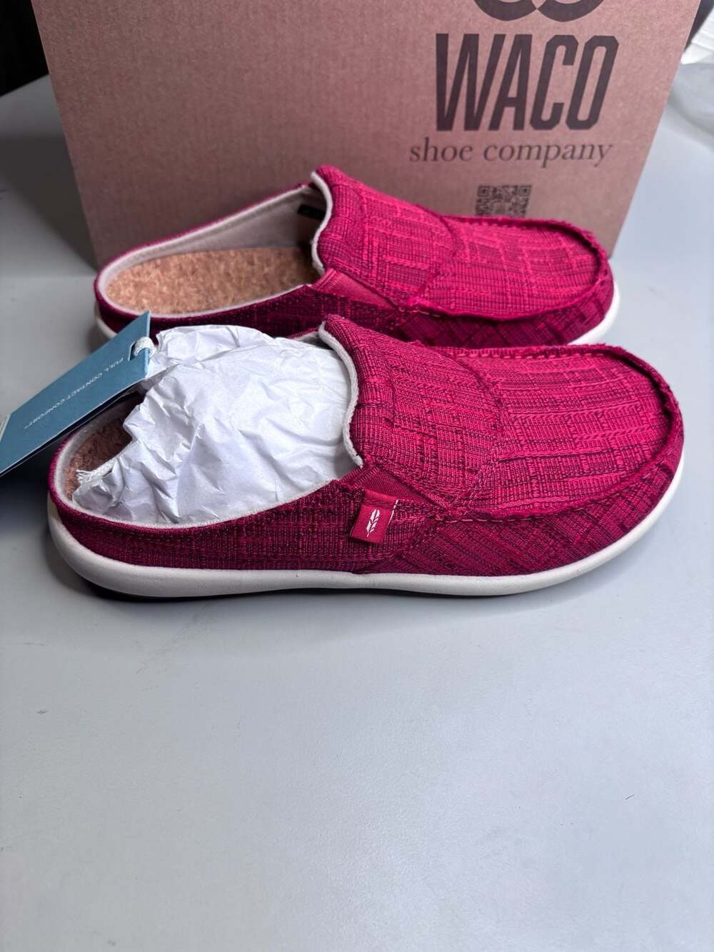 Waco Shoe Company Siesta Capri Women's Orthotic Slip-On Mules - Cherry size 6b